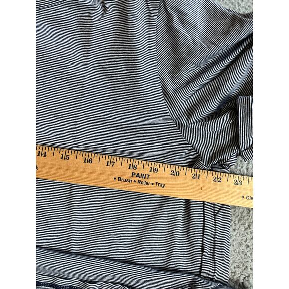 Soft Surroundings Top 3X Cotton Stretch Striped Cuffed Short Sleeve T-Shirt - Picture 9 of 12